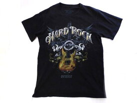 Hard Rock Cafe ハードロックカフェ Tシャツ ■ 黒 ブラック系 ロックT メンズ 半袖 ギター □6E ニ10