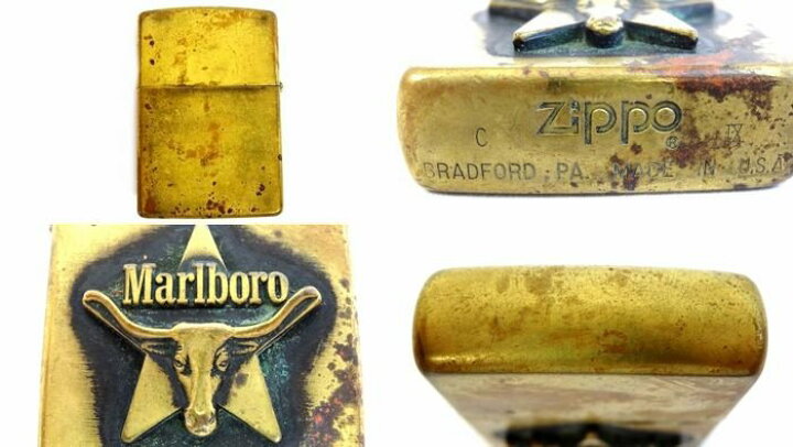 楽天市場】ZIPPO ジッポー マルボロ Marlboro □ ロングホーン ブラス 
