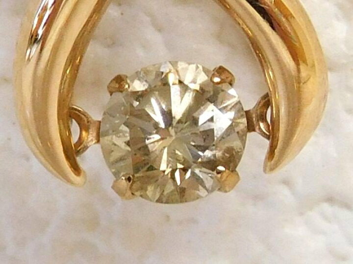 楽天市場】2番 美品 イエロー系ダイヤ 0.30ct ☆ K18PG ピンクゴールド 