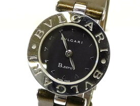 BVLGARI ブルガリ ■ ビーゼロワン B.zero1 BZ22S レディース 腕時計 クォーツ 黒文字盤 ウォッチ □6I6J