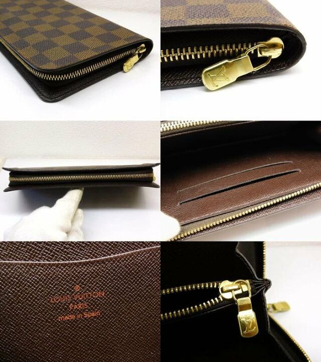 楽天市場】美品 ヴィトン N61728 CA1020 財布 □ ダミエ モネジップ 