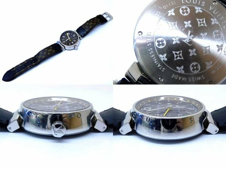 楽天市場】ヴィトン Q1131 タンブール GMT 時計 □ ステンレス  