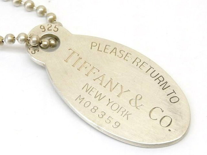 楽天市場】ティファニー ネックレス ☆ オーバルタグ シルバー925  