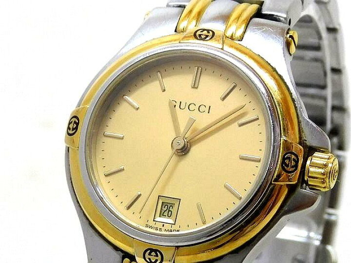 楽天市場】グッチ 時計 □ 9040L ステンレス コンビカラー ゴールド 