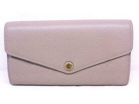 まだ美品 LOUIS VUITTON ヴィトン 長財布 サラ ☆ M68708 アンプラント トゥルトレール グレージュ系 レディース CA0250 ▼8B