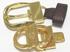 ※バックルのみ ダンヒル & ゴールドファイル バックル 2個セット ◇ ゴールドカラー メンズ アクセサリー 小物 dunhill GOLD PFEIL ▼8B