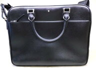 美品 MONTBLANC モンブラン ■ 113184 ブリーフケース レザー 黒 ブラック系 メンズ ビジネスバッグ 2WAY…