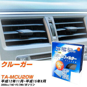 トヨタ クルーガー H12/11-H15/8 TA-MCU20W エアコンフィルター クリーンフィルター PMC 銀イオン強力脱臭タイプ EB-105 エアコン 効かない 冷えない 夏場 【H04006】
