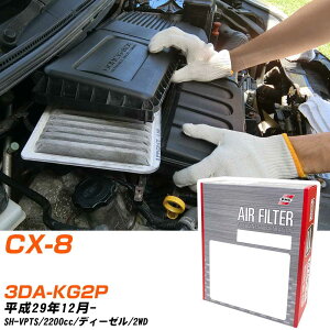 エアフィルター PMC マツダ CX-8 3DA-KG2P H29.12- SH-VPTS パシフィック工業 PA4650 エアーエレメントエアーフィルター 数量1点 【H04006】