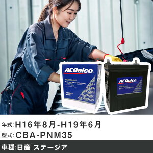 �� �o�b�e���[ ���Y �X�e�[�W�A H16�N8��-H19�N6�� CBA-PNM35 3500cc/4WD/�[�d����V�X�e�����ڎԏ���/����n�d�l�� �K���Q�l AC�f���R AMS80D23L �J�[�����e�i���X �Ԍ����� �����ԗp�i �yH22003�z