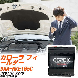 トヨタ カローラ フィールダー NKE165G H29/10-R2/9 寒冷地仕様車 バッテリー 車 GSPEK ENシリーズ D-54418/PL 【H04006】