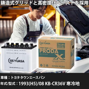 �� �o�b�e���[ �g���^ �^�E���G�[�X �o�� 1993(H5)/08 KB-CR36V ����n 2000cc GS���A�T PRX-115D31R �Ԍ����� �����ԗp�i �y��^�����i�z�yH31006�z