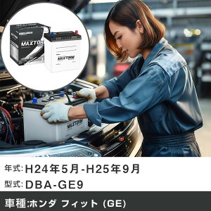 �� �o�b�e���[ �z���_ �t�B�b�g (GE) H24�N5��-H25�N9�� DBA-GE9 1500cc/4WD (15XH)/�[�d����V�X�e�����ڎ�/�W���n�d�l�� �K���Q�l �}�b�N�X�g�[�� MAXTORM SILVER MF55B19L �J�[�����e�i���X �Ԍ����� ������