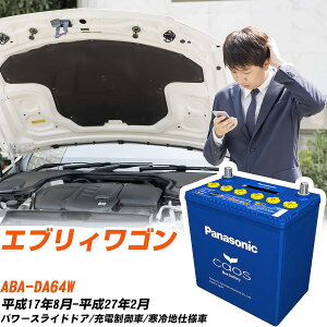 スズキ エブリィワゴンDA64W H17/8-H27/2 寒冷地仕様車 バッテリー パナソニック カオス カーバッテリー N-80B24L/C8 【H04006】