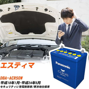 トヨタ エスティマACR50W H18/1-H24/5 寒冷地仕様車 バッテリー パナソニック カオス カーバッテリー N-125D26L/C8 【H04006】