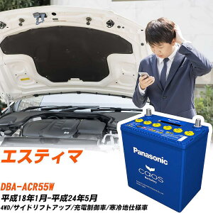 トヨタ エスティマACR55W H18/1-H24/5 寒冷地仕様車 バッテリー パナソニック カオス カーバッテリー N-125D26L/C8 【H04006】