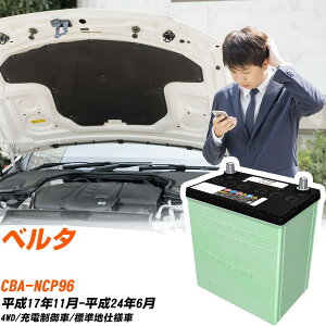 �g���^ �x���^ �Ή� �o�b�e���[ NCP96 H17/11-H24/6 �W���n�d�l �J�[�o�b�e���[ �p�i�\�j�b�N �T�[�N�� �� N-60B24L/CR �yH04006�z