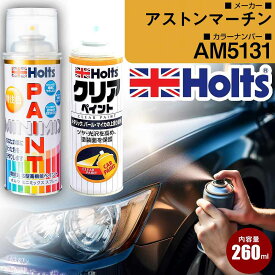 アストンマーチン AM5131 SILVERFOX 車 キズ消し ペイントスプレー+クリアセット Holts ホルツ MINIMIX カーペイント オーダーカラー 【TU＆SP】(スプレー+クリア)