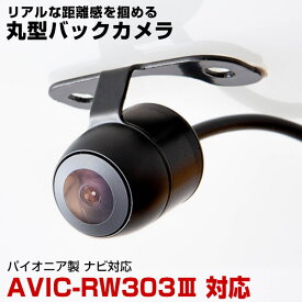 AVIC-RW303-3 対応 バックカメラ リアカメラ 防水 小型 丸型 正像 鏡像 パイオニア ガイドライン CMOS イメージセンサー IP68防水 車載カメラ 広角カメラ 後方確認カメラ【保証期間6ヶ月】