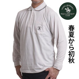 ポロシャツ 長袖 メンズ シニア ゴルフ ゴルフウェア メンズ 春 秋 高齢者 服 40代 50代 60代 70代 80代 シャツ ゆったり 男性 紳士 春 秋 ブランド 父の日 敬老の日 プレゼント 服 ギフト トップス サンタバーバラ FSW