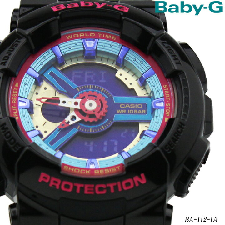 楽天市場】カシオ CASIO Baby-G ベビーG ベイビージー BA-112-1A 
