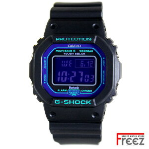 CASIO G-SHOCK GW-B5600BL-1 �J�V�I G�V���b�N �����Y �r���v �u���b�N �u���[ �O���[�� 5600�V���[�Y Bluetooth �X�}�[�g�t�H�������N �d�g�\�[���[ �}���`�o���h6 20�C���h�� �C�O���f��