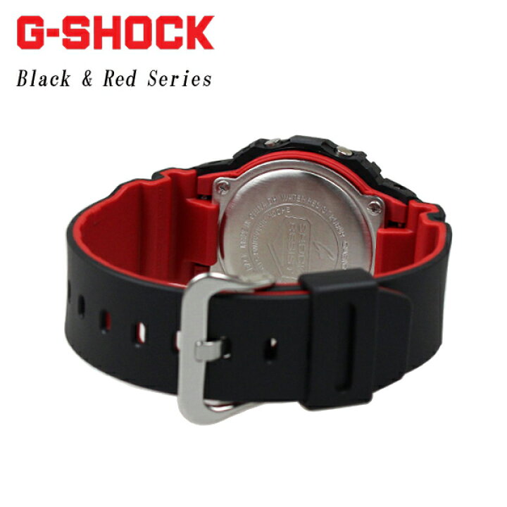 楽天市場】CASIO G-SHOCK 時計 メンズ 腕時計 Black & Red Series DW 