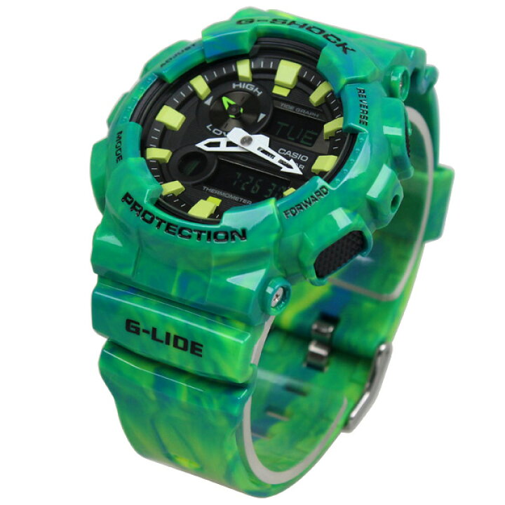 楽天市場】カシオ G-SHOCK メンズ 腕時計 グリーンマーブル 緑 G-LIDE 