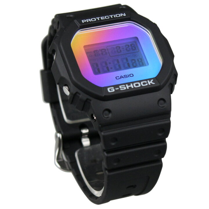 楽天市場】CASIO G-SHOCK ジーショック Iridescent Color Black DW 