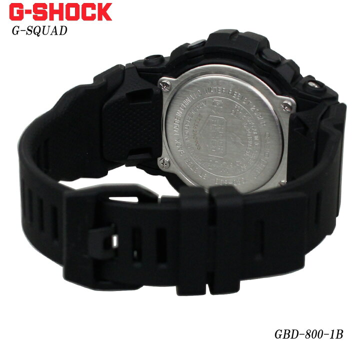楽天市場】CASIO G-SHOCK GBD-800-1B カシオ Gショック G-SQUAD メンズ 