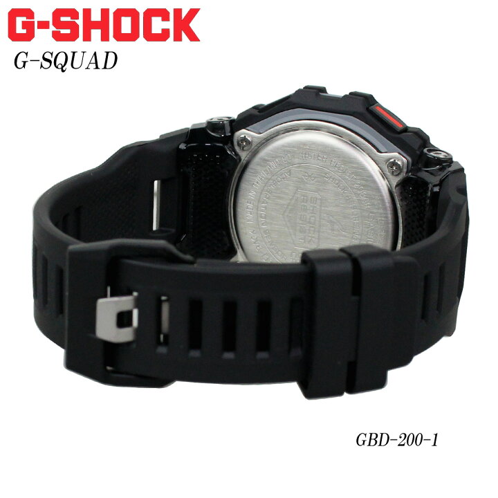 楽天市場】CASIO G-SHOCK GBD-200-1 カシオ Gショック G-SQUAD 