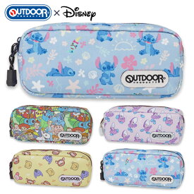 ペンケース ディズニー OUTDOOR アウトドア おしゃれ かわいい 可愛い 大容量 筆箱 女の子 女子 高校生 中学生 小学生 キッズ 子供 大人 レディース キャラクター ポーチ ペンポーチ