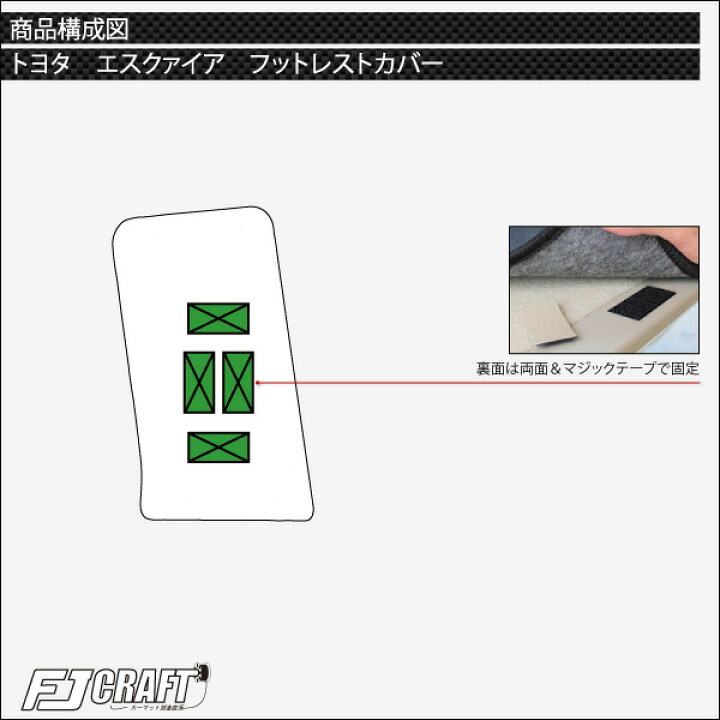 楽天市場】【7/1限定ポイント7倍】 トヨタ ESQUIRE エスクァイア (80系) フットレストカバー (ラバー) ゴム 防水 日本製 空気触媒加工 : FJ CRAFT 楽天市場】【7/1限定ポイント7倍】 トヨタ ESQUIRE エスクァイア (80系) フットレストカバー (ラバー) ゴム 防水 日本製 空気触媒加工 : FJ CRAFT