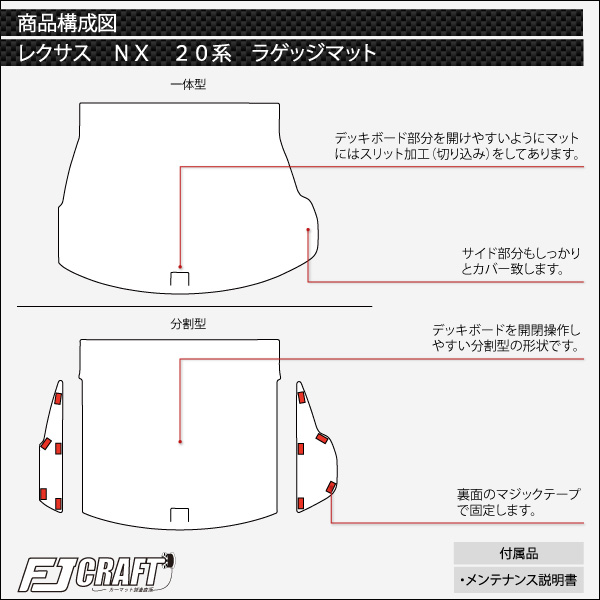 楽天市場】レクサス 新型 NX 20系 フロアマット ラゲッジマット