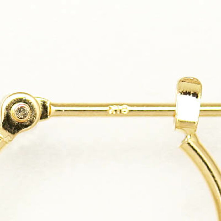 楽天市場】片耳用 18金フープピアス 1mm×13mm : CuoreCuore