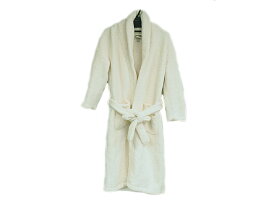 富士屋◆kashwere カシウエア マイクロファイバー クリーム色 バスローブ ルームウェア【中古】