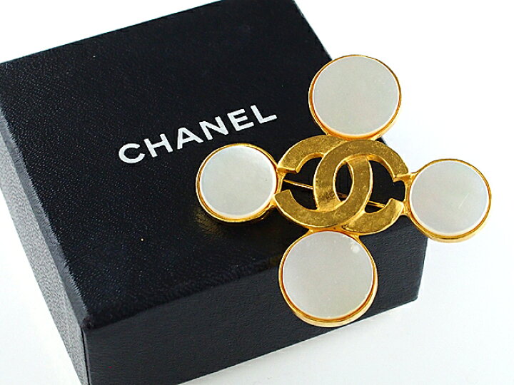 楽天市場】富士屋◇シャネル CHANEL ココマーク ブローチ シェル 95A 