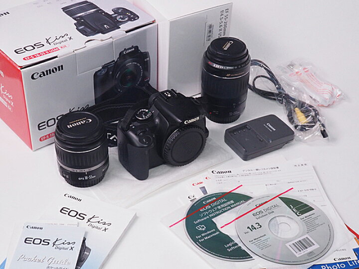 楽天市場】富士屋◇キャノン Canon EOS Kiss Digital X EF-S18-55II 