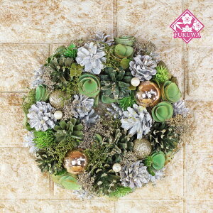 �N���X�}�X���[�X �Ǌ|�� ���� (Wreath Mintgreen Glitter S 24�Z���` R7-Xmas-635)������� ���킢�� �R���p�N�g ���� �k��
