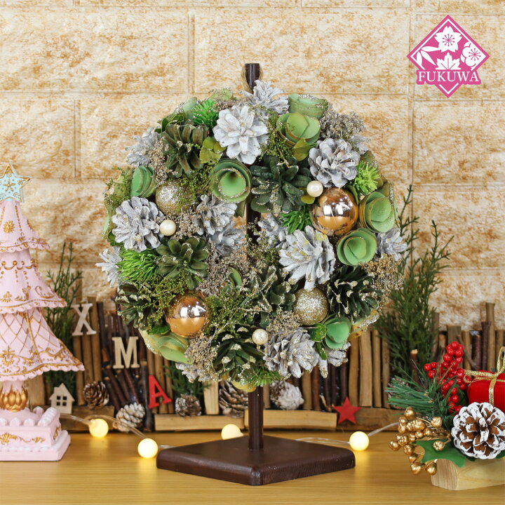 楽天市場】クリスマスリース 飾り (Wreath Mintgreen Glitter S 24 