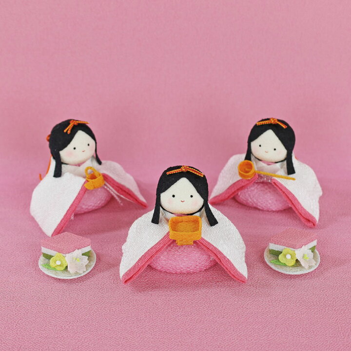 ぽてり 雛人形 コンパクト ちりめん 新発売 雛人形 コンパクト 