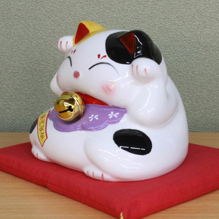 楽天市場】招き猫 置物・開運・縁起物・金運・風水【招福ねこにしき 