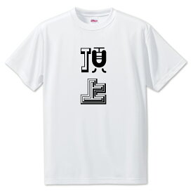 ニ文字漢字 Tシャツ 【11】【頂上】【S・M・L サイズ選べます】 オリジナル 【ポジティブグッズ】PSTV