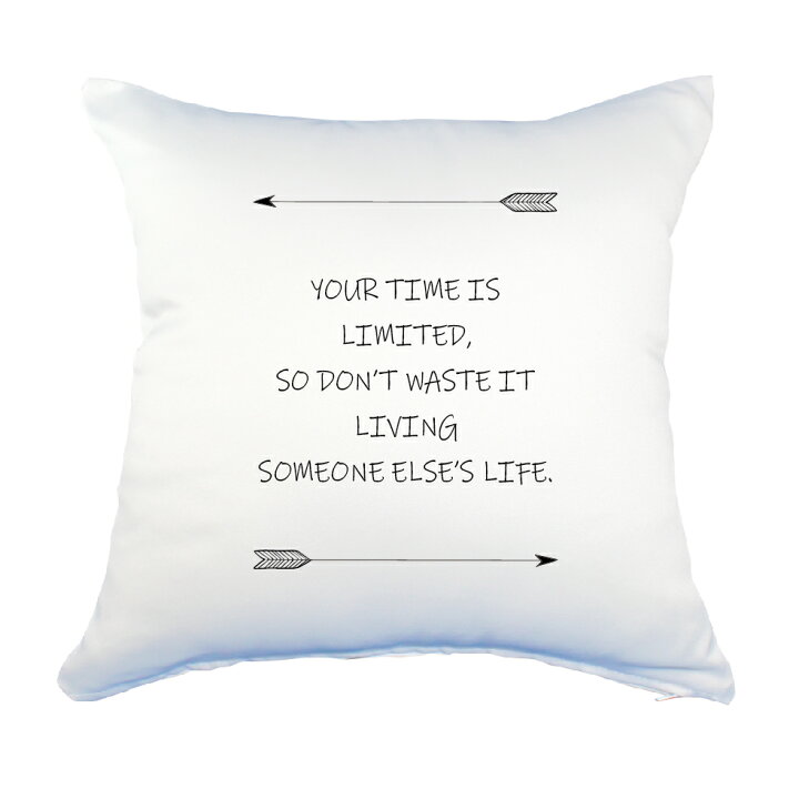 楽天市場 英語 名言 グッズ クッション Lサイズ Your Time Is Limited 264 アロー Pstv 45 45cm オリジナル おすすめ かっこいい 部活 引退 卒業 スポーツ 腰痛対策に オリジナルグッズ専門店ファンクリ