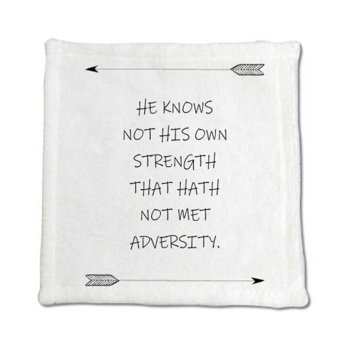 楽天市場 英語 名言 グッズ ハンドタオル He Knows Not His Own 1 アロー Pstv 0mm 0mm オリジナル おすすめ かっこいい 部活 引退 卒業 スポーツ オリジナルグッズ専門店ファンクリ