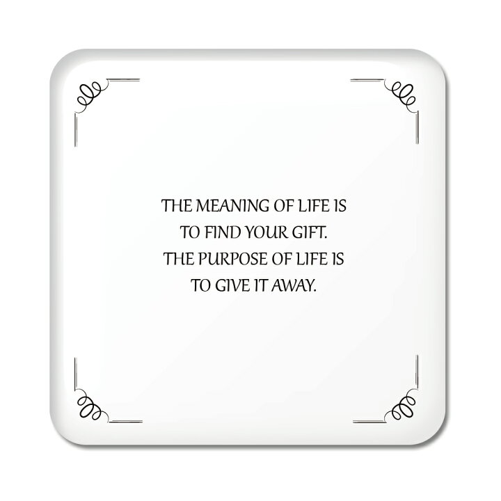 楽天市場 英語 名言 グッズ 缶バッジ スクエア The Meaning Of Life Is 5 コイル 四角 缶バッチ 缶バッヂ ギフト 格言 おもしろ コレクション 雑貨 ポジティブグッズ Pstv 部活 引退 入園 入学 スポーツ オリジナルグッズ専門店ファンクリ