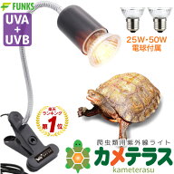 【メーカー公式】【一年保証】カメテラス クリップ式 紫外線 亀 ライト 紫外線ライト uvaライト uvbライ…