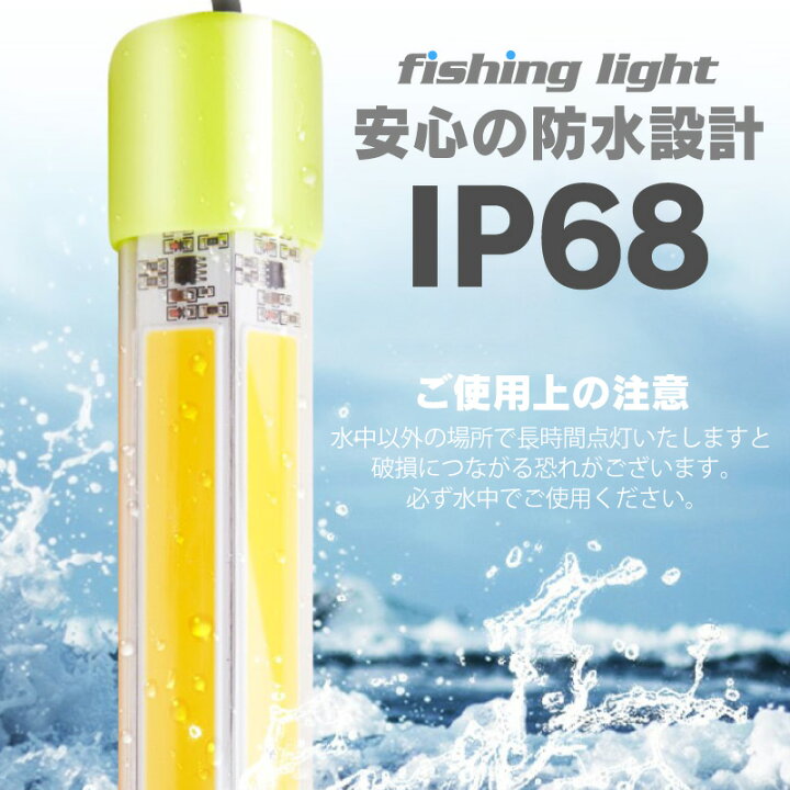 市場 一年保証 60w 夜灯 集魚灯 70ルーメン ナイトタイラバ 水中集魚灯 ブルー ヤリイカ 60 青色 Led 12v 集魚ライト 照明 イカ釣り イカ ライト 青