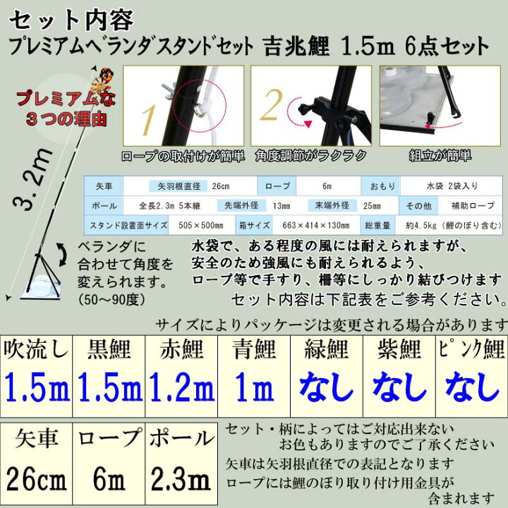 楽天市場】鯉のぼり こいのぼり ベランダ おしゃれ お洒落 マンション 