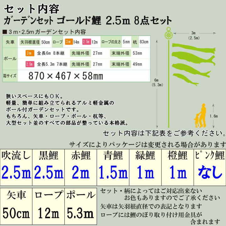 楽天市場】鯉のぼり こいのぼり おしゃれ お洒落 庭 屋外 ポール付 